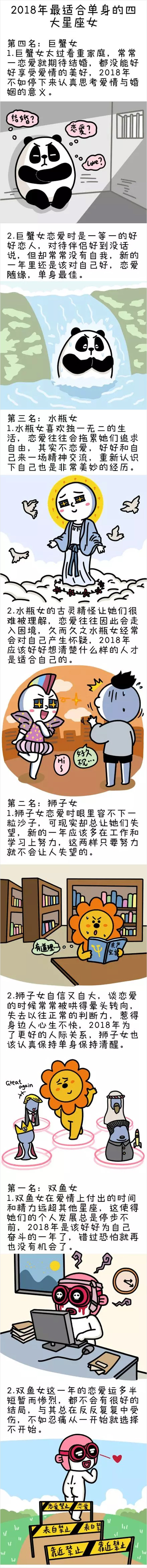 单身率最高的星座女