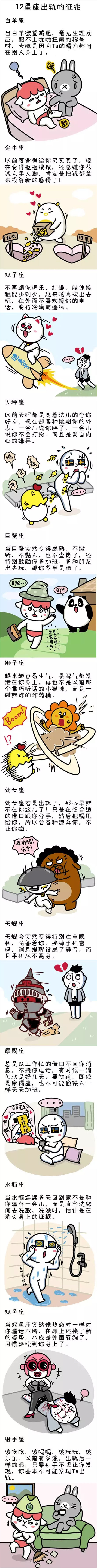 十二星座出轨